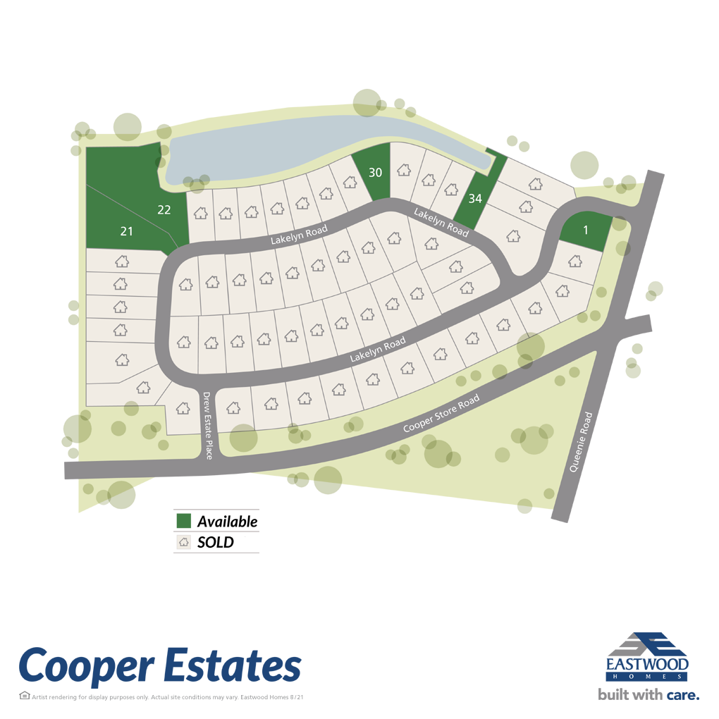 Cooper Estates Moncks Corner, SC Homes For Sale Eastwood Homes